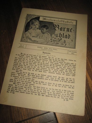 1911 nr 003 Missionsselskabets Barneblad
