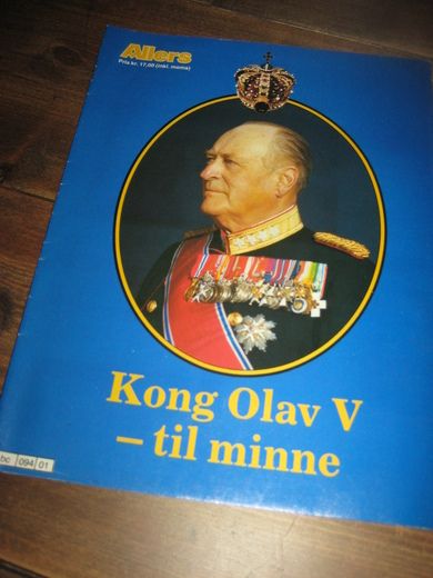 KONG OLAV til minne