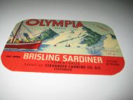 OLYMPIA BRAND, fra STAVANGER CANNING CO, STAVANGER