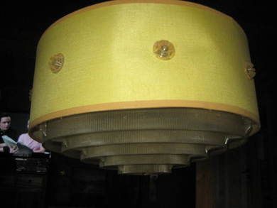 Taklampe fra 60 tallet må vaskes litt ca 35 cm i diameter