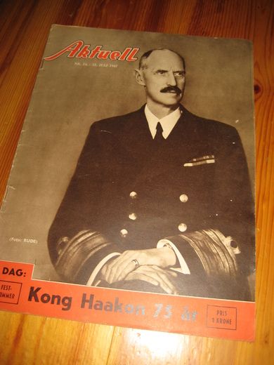 1947 nr 014 Aktuell Kong Haakon 75 år