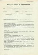 Melding om fritagelse for heimevernstjeneste. 1958