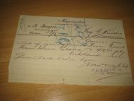 Memorandum fra A. Bergene, Colonialforretning, Christiania 13.5. 1899.