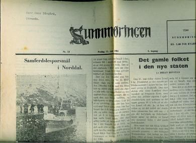 1951 nr 013 Sunnmøringen