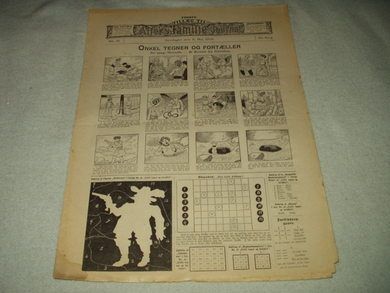 1906 nr 018 Første tillæg til Allers Familie Journal ONKEL TEGNER OG FORTELLER På baksida: Tom og Tobby