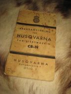 BRUKSANVISNING FOR HUSQVARNA FAMILIESYMASKIN CB-N. 1939.