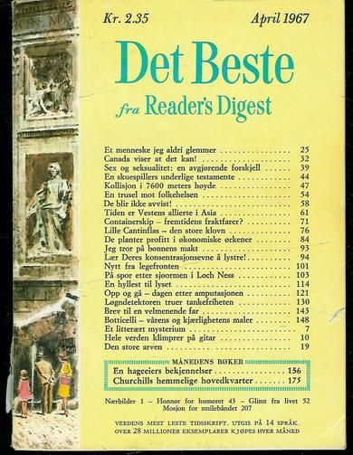 1967,nr 004, Det Beste fra Reader's Digest.