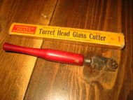 Eske med innhold Turret Head Glass Cutter 50-60 tallet