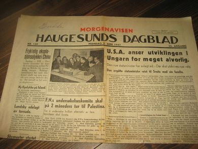 1947 nr 120 HAUGESUNDS DAGBLAD