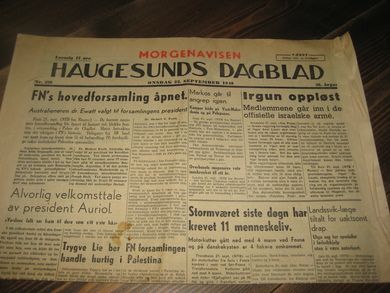 1948 nr 220 HAUGESUNDS DAGBLAD