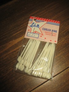 Uåpna pakke fra Lokette, Curler pin. 60-70 tallet. 