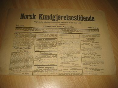 1905 nr 189 Norsk Kundgjørelestidende