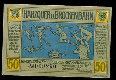 HARZQUER u brockenbahn 1921