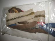 Pakke med 5 brukte glidlås