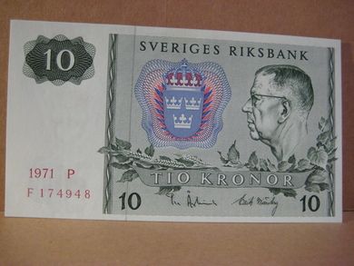 1971 P F174948 10 KRONOR