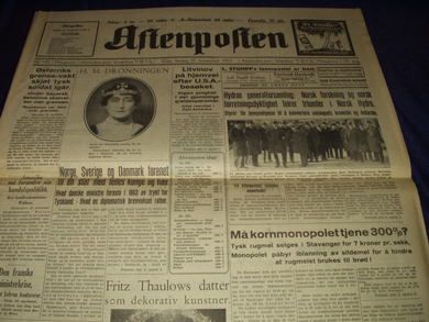 1933 nr 593 Morgen Aftenposten
