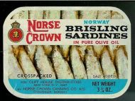 NORSE CROWN BRISLING SARDINES