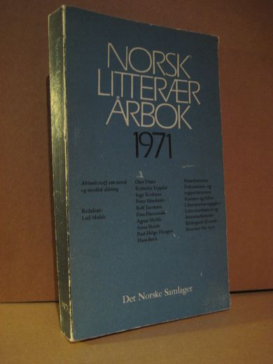 NORSK LITTERÆR ÅRBOK 1971.