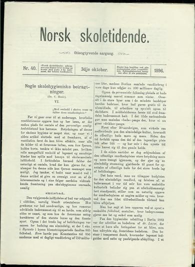 1896,nr 040,                        Norsk Skoletidende.