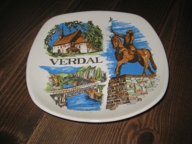VERDAL pyntetallerken fra Stavangerflint 1954