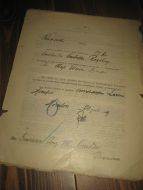 Skiftepapir fra 1909.