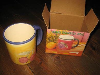 Handmala krus ubrukt i originalemballasje 80 tallet