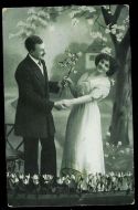 Gammelt og pent postkort fra tidleg 1900