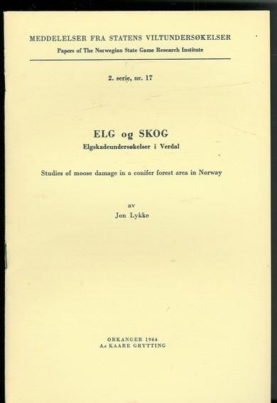 1964, 2. serie,nr 017, Elg og skog.