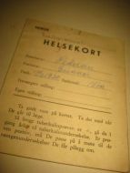 HELSEKORT, 40 tallet