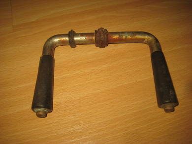 Gammel dørvrider truleg bakelitt fast