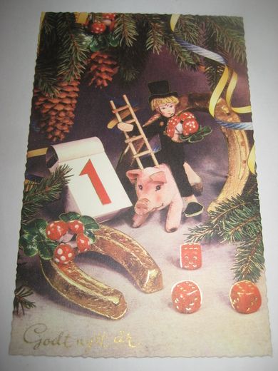 Pent, ubrukt postkort fra Eberh. B. Oppi, 7261/65.