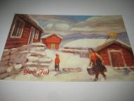 Strøkent, ubrukt kort, NORSK ARBEIDE,