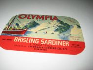 OLYMPIA BRAND, fra STAVANGER CANNING CO, STAVANGER