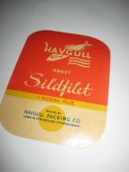 Sildfilet, fra HAVGULL PACKING CO, STAVANGER.