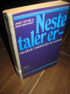 Bachner: Neste taler er…. Håndbok i taleteknikk for kvinner. 1984.
