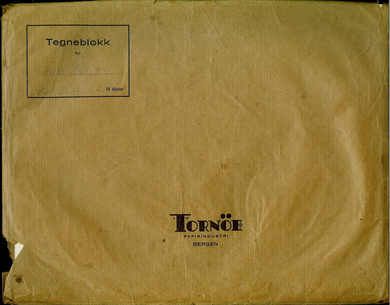 Tegneblokk fra Tornøe Papirindustri Bergen