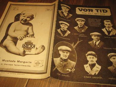 1924 nr 008 VOR TID NORSKE SKILØPERE MUSTAD MARGARIN