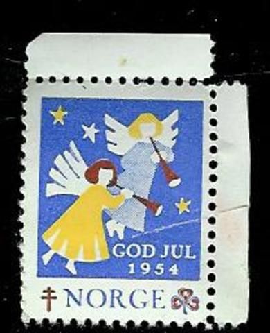 Julefrimerke fra 1954.