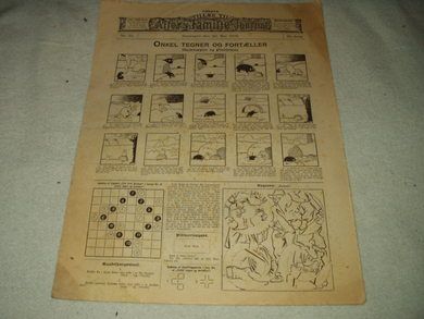 1906 nr 020 Første tillæg til Allers Familie Journal ONKEL TEGNER OG FORTELLER På baksida: Den Fryktelige Bokser