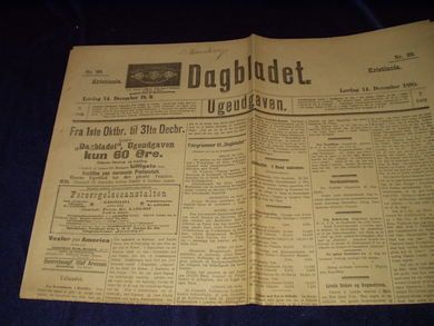 1889 nr 099 Dagbladet Ugeutgaven