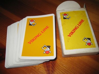 Reklamekortstokk fra VIKING LINE 60 tallet?