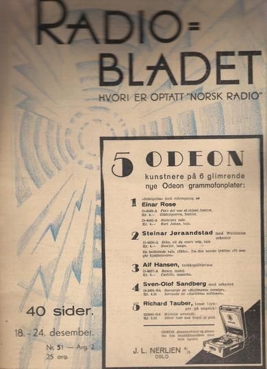 1932 nr 051 RADIO BLADET