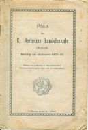 Plan for K. Nerheims handelsskule, Ørstavik, skuleaaret 1923-24.