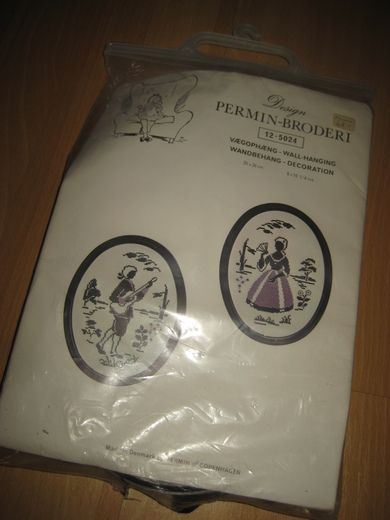 Ubrukt pakke PERMIN BRODERI 2 stk bilder