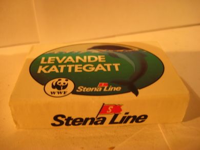 Fyrstikkeske med innhold fra STENA LINE 70-80 tallet