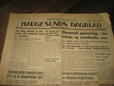 1947 nr 115 HAUGESUNDS DAGBLAD
