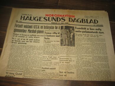 1948 nr 109 HAUGESUNDS DAGBLAD