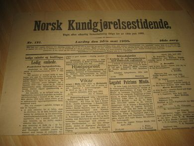 1908 nr 121 Norsk Kundgjørelsestidende