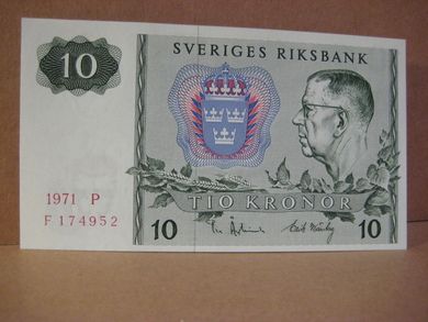 1971 P F174952 10 KRONOR