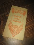 Folder på 6 sider, Geografi Natur kundskap. Brøggers Bogtrykkeri. 30-40 tallet.